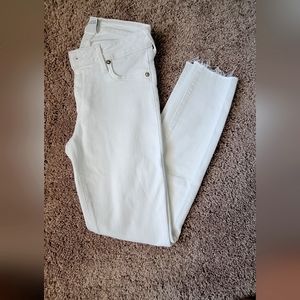 True religion white curvy skinny Jeans size 25